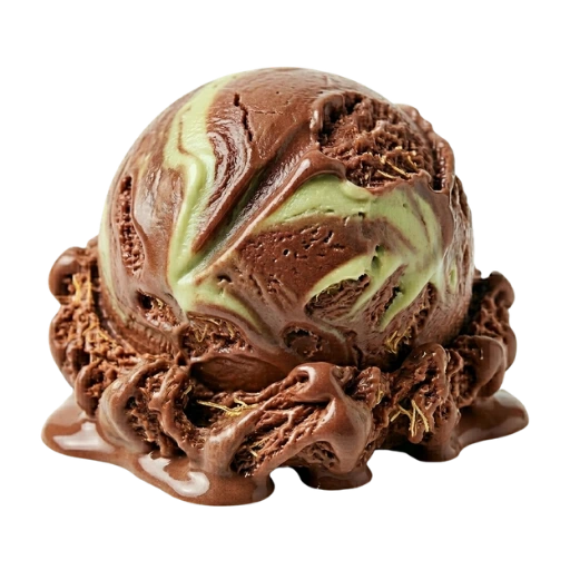 Bola de helado de chocolate dubai La Ibense 1892