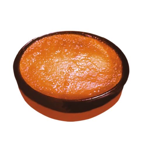 Postre de crema catalana preparado La Ibense 1892