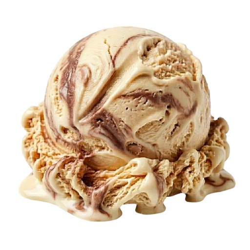 Bola de helado sabor huevo sorpresa La Ibense 1892