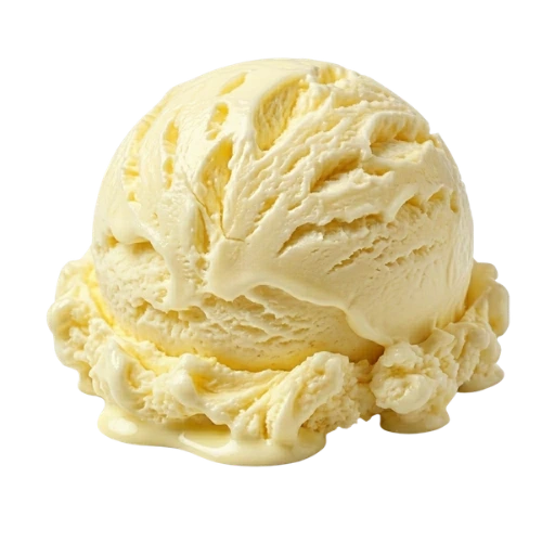 Bola de helado sabor limón refrescante La Ibense 1892