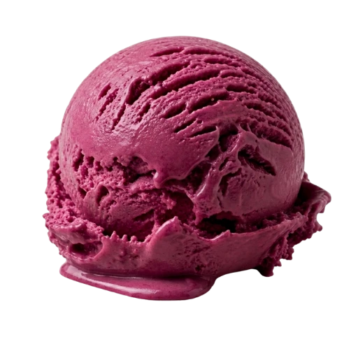 Bola de helado sabor moras La Ibense 1892