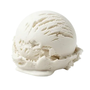 Bola de helado sabor nata La Ibense 1892