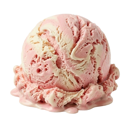 Bola de helado sabor pantera rosa La Ibense 1892