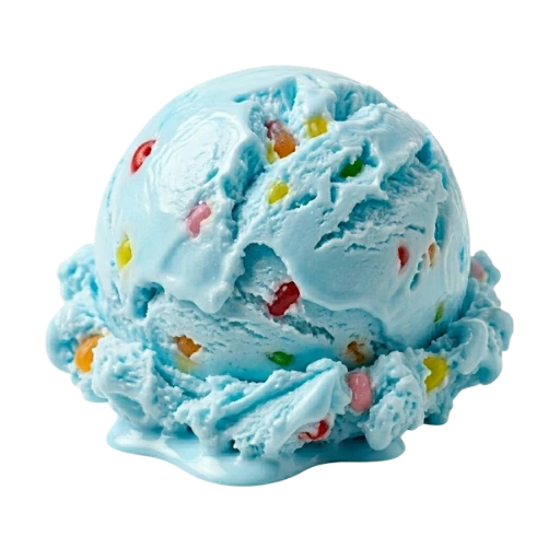 Bola de helado sabor pitufo gominolas La Ibense 1892