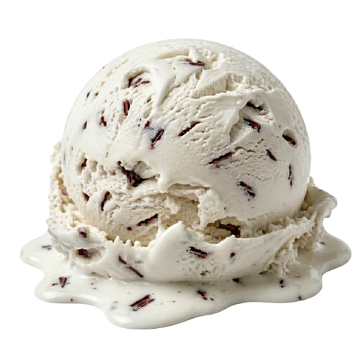 Bola de helado sabor stracciatella con chocolate La Ibense 1892