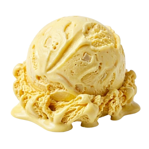 Bola de helado sabor tarta de limón con chocolate blanco La Ibense 1892