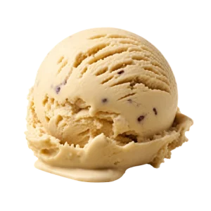 Bola de helado sabor turrón La Ibense 1892