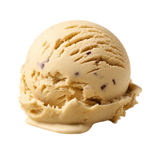 Bola de helado sabor turrón La Ibense 1892