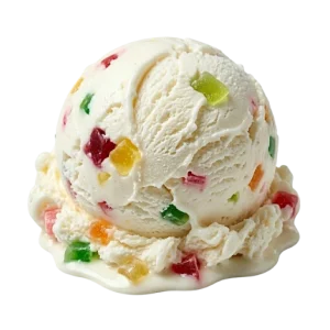 Bola de helado de tutti frutti La Ibense 1892